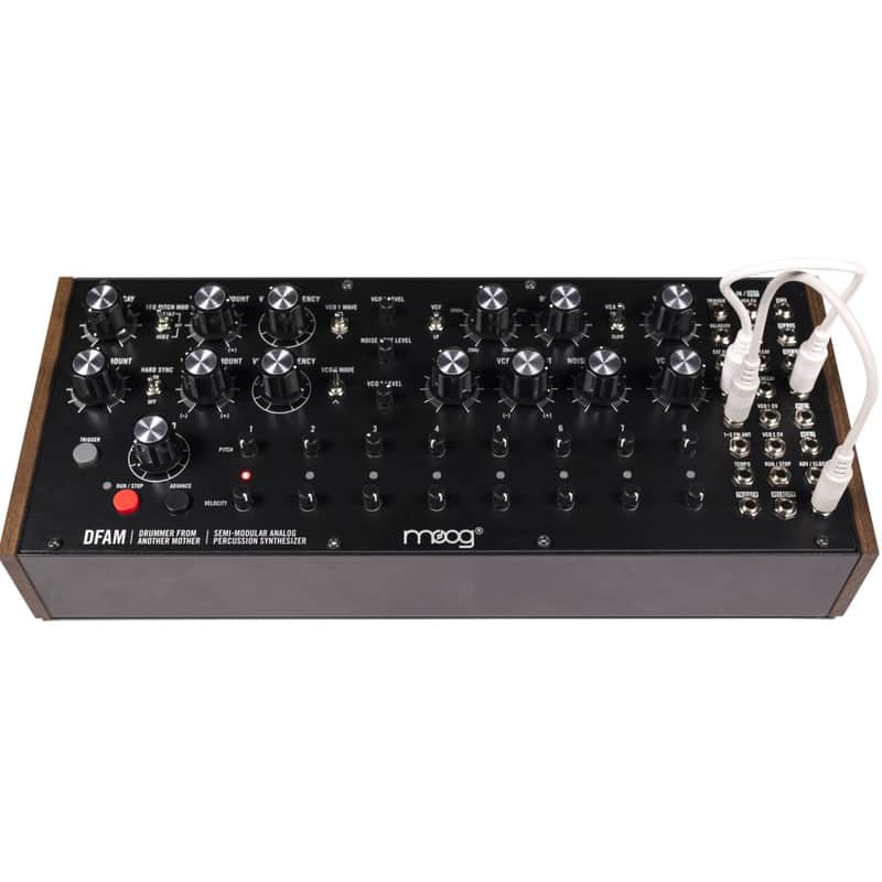 Moog DFAM Drummer From Another Mother Semi-Modular Analog Percussion Synthesizer 2018 - Present - Black/Wood image 1