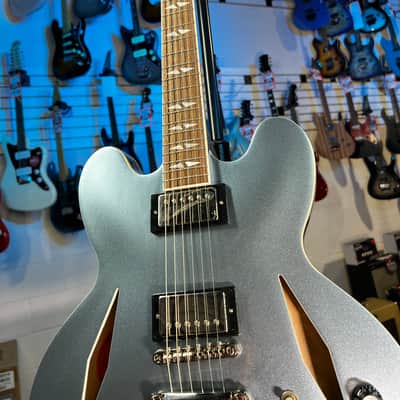 Epiphone Dave Grohl DG-335 Semi hollowbody Electric Guitar - Pelham Blue FREE PLEK! 687 image 6