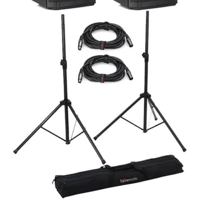 Electro-Voice ZLX-12P-G2 1000W 12-inch Powered Speakers with Stands and Cables image 1