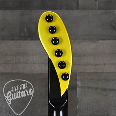 Pre-Owned Big H Design Splatocaster - Metallic Yellow with Hard Shell Case image 8