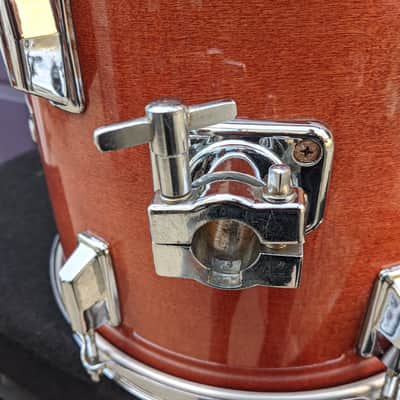 Early 1980s Pearl Made In Japan 10 x 12" Pro Maple Shell Red Lacquer Tom - Looks And Sounds Great! image 3
