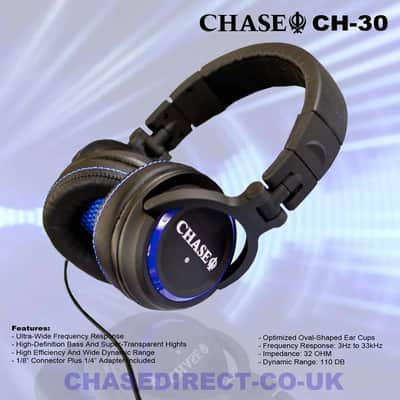 Chase CH-30 High-End Stereo Headphones Piano Guitar HiFi Studio Mobile Laptop image 5