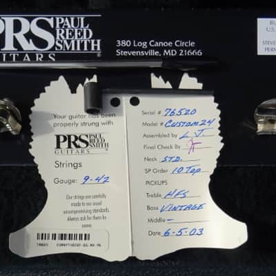 Paul Reed Smith Prs Custom 24 10Top 2003 image 11