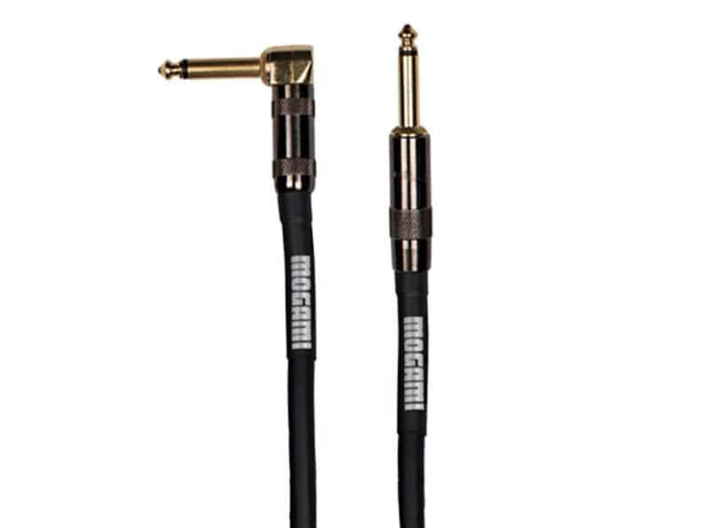 Mogami PLATINUM GUITAR-40R Straight to Right Angle Instrument Cable - 40FT image 1