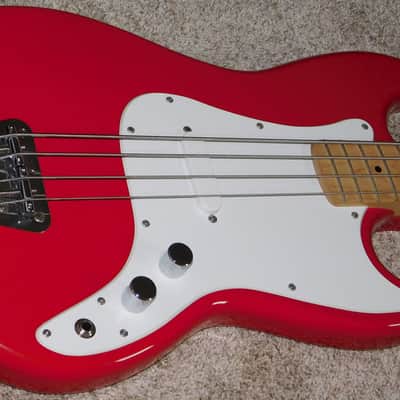 Fener Squier Affinity Bronco Bass Guitar Torino Red 2017 image 4