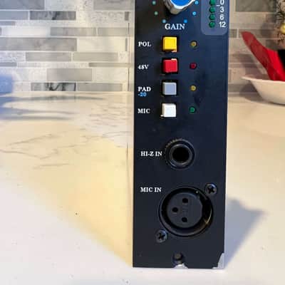 API 512c 500 Series Mic Preamp Module and Radial Lunch Box 2000 - Present Black image 6
