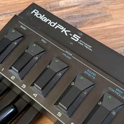 Roland PK-5 Bass Dynamic MIDI Pedal Keyboard Battery Powered Great Shape W/Manual & PSU image 5