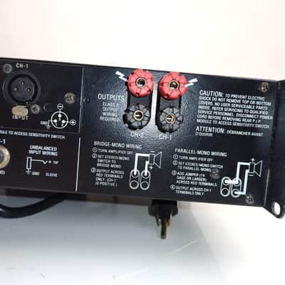 Crown Macro-Tecs 600 power amp 2000's - Silver Black imagen 7