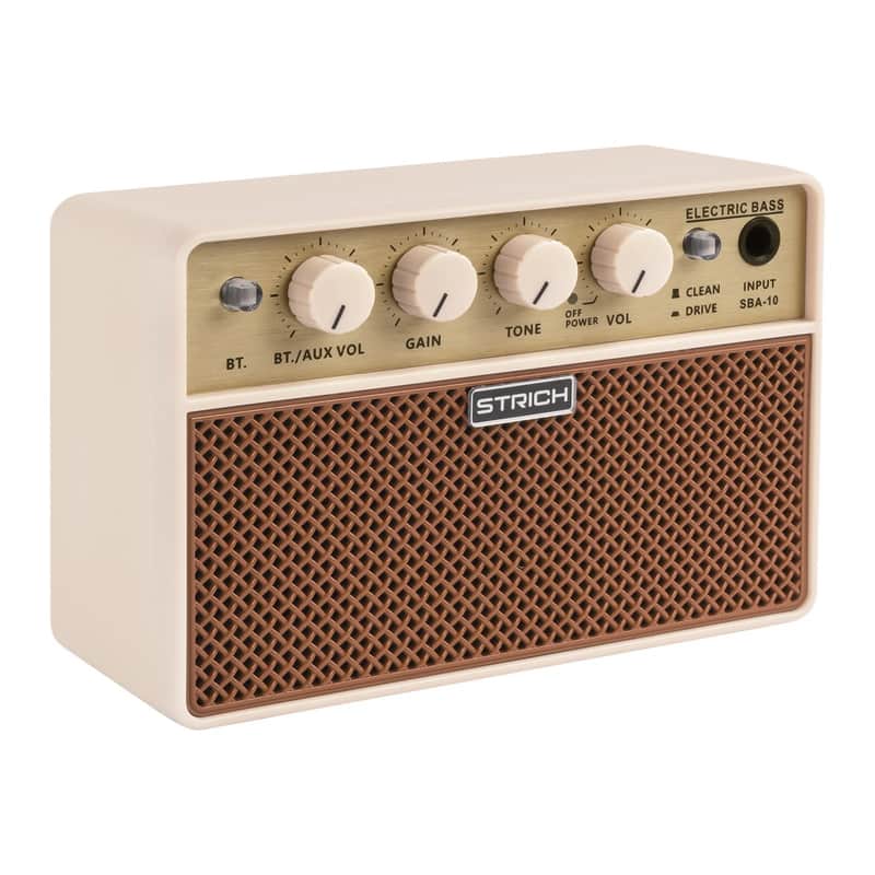 New STRICH Rechargeable Mini Bass Amp Portable 2 x 5 W Bass Practice Amplifier image 1
