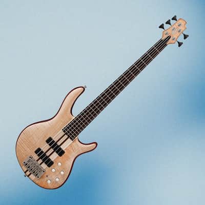 Cort Artisan A5 Plus FMMH 5-String Bass Guitar (Open Pore Natural) *USA Small Business* image 2