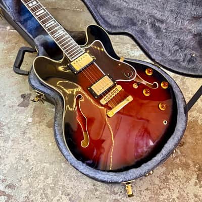 Epiphone by Gibson Sheraton 1999 - Redburst original vintage MIK image 2