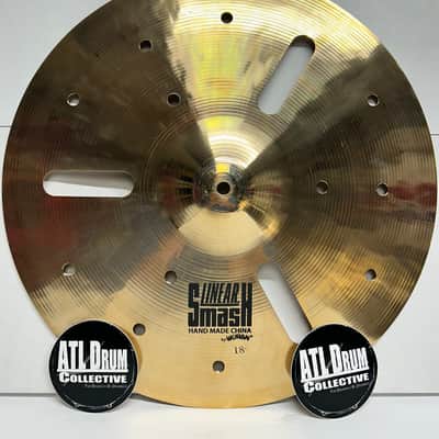 Wuhan 18" Linear Smash Crash Western Style FX Cymbal - Brilliant - NOS - 1092 Grams (WULSMASH18) image 1