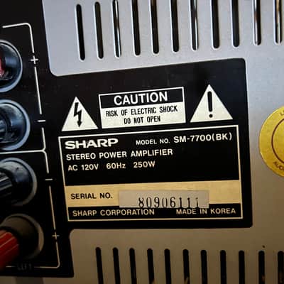 Sharp Sm-7700, cp-7700 1985 - Bk image 2