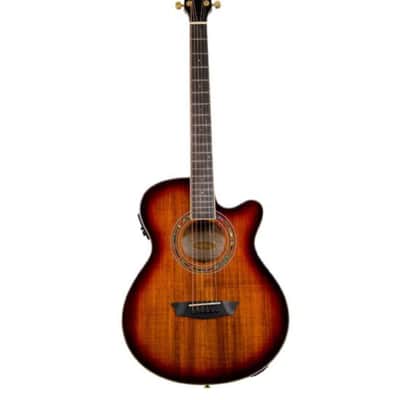 Washburn EA55G-A Festival Series Cutaway Acoustic/Electric Guitar. Koa Burst Item ID: EA55G-A-U image 1