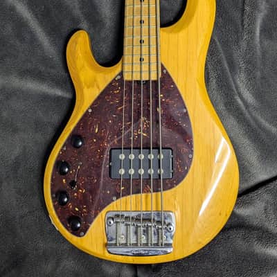 Ernie Ball Music Man StingRay 5 H LEFT HANDED with Maple Fretboard 1999 - 2018 - Natural Gloss image 1