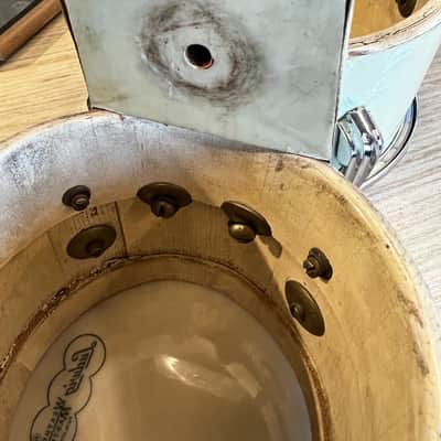 Slingerland Radio King Bongos 1940s in White Pearl image 8