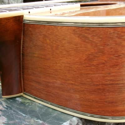1975 Yairi YW-600 Dreadnought Guitar New Jacaranda Natural+Vintage Flight Case image 18