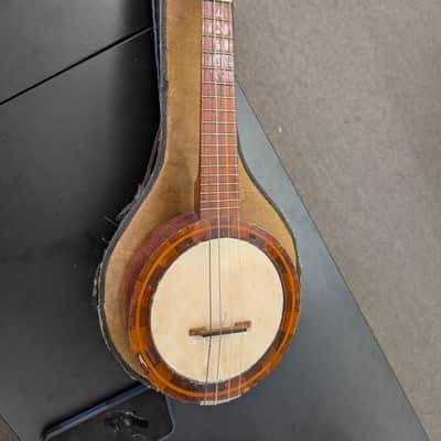 Banjolele Vintage rare with case 30s-50s image 2