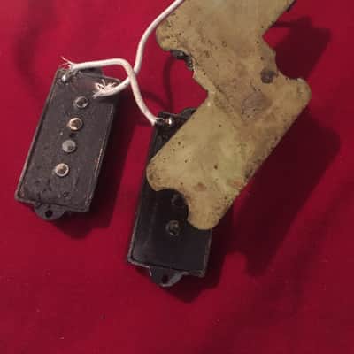 Vintage Fender Precision Bass Pickup Pre CBS 1962 1963 1964 Black Bottom image 5