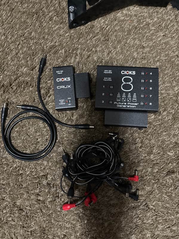 CIOKS 8 Expander Power Supply with CRUX and pedalboard mounts 2010s - Black image 1