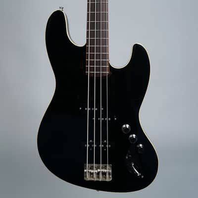 Fender Japan AJB Aerodyne Jazz Bass MIJ 2008 - Black image 1