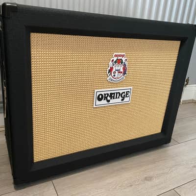 Orange PPC212OB 120-Watt 2x12" Open Back Guitar Cabinet Black With Cover image 4