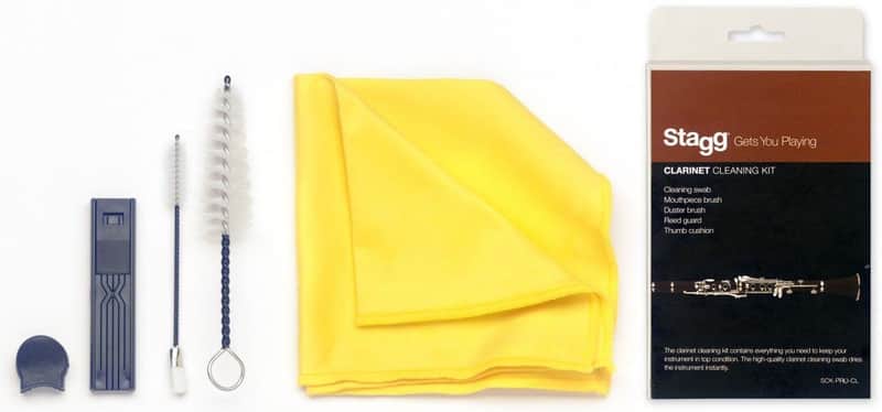 Stagg SCK-PRO-CL Pro Clarinet Cleaning Kit with Swab, Brushes, Cloth and More image 1