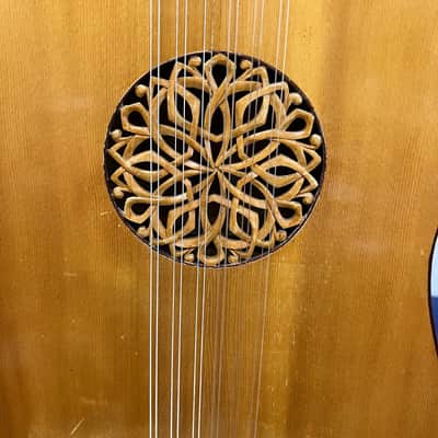 Vintage R Wilkinson Custom Made 12-String Classical Baroque Guitar with Case Made for Rod Stucky image 10