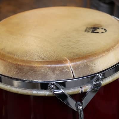 Toca Kaman Traditional Series Congas w/Double Conga Stand Transparent Cherry image 10