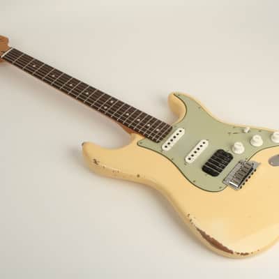 Fender Custom Shop Custom Deluxe HB S-1 Strat Relic with Closet Classic Hardware 3A Rosewood Fingerboard Vintage White R147414 image 11