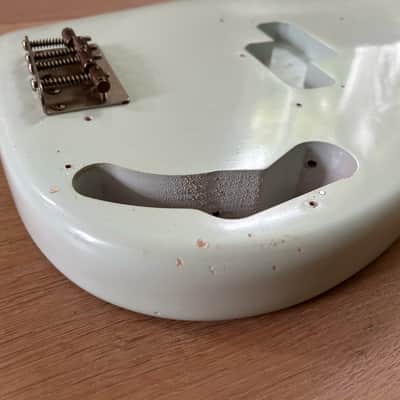Fender (MJT) Precision Bass Body (2025) - Vintage Aged Faded Sonic Blue image 8