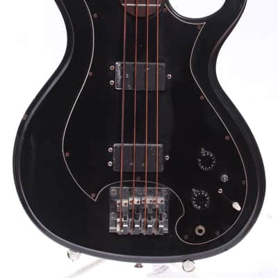 1981 Epiphone Scroll Bass black image 2