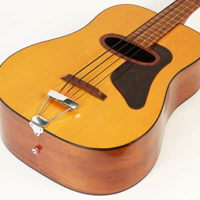 1980 EKO BA/4 Acoustic Fretless Bass Guitar Vintage Hofner Hagstrom image 3