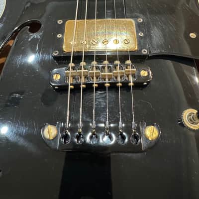 Aria Pro II TA Black ‘N’ Gold Vintage Semi-Hollow Electric Guitar, Early 1980s, Made in Japan image 15