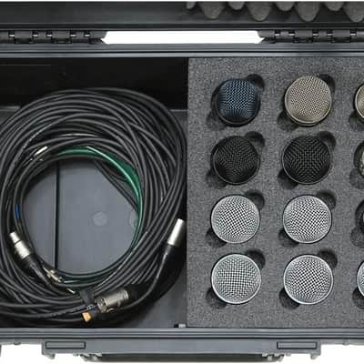 SKB Music iSeries Waterproof 12-Mic Case with Storage Compartment with PE Foam Interior image 2