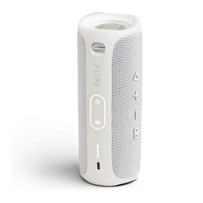 JBL Flip 5 Portable Waterproof Bluetooth Speaker (White) image 4