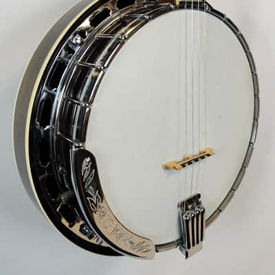 Vintage Iida 240P Plectrum Banjo, Masterclone, Archtop Tone Ring, Japan, 1970s, Mahogany Resonator, Pickup Mod, w/HSC image 7