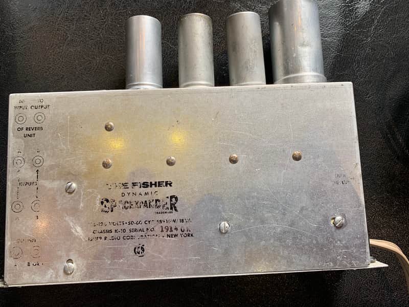 Fisher K10 SpaceXpander 1960 valve spring reverb 
