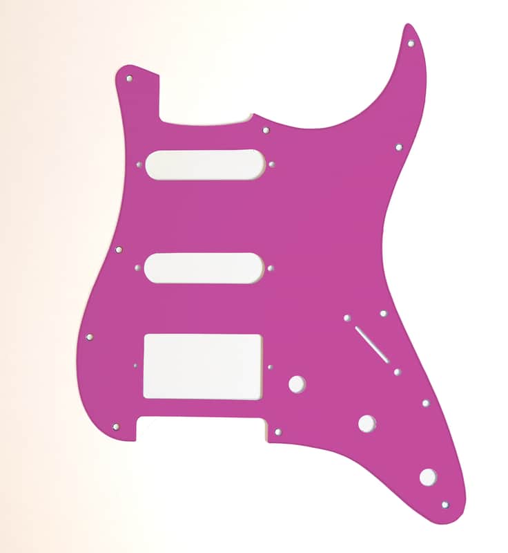 Carmedon Electronics Stratocaster Pickguard 2021 Pink HSS image 1