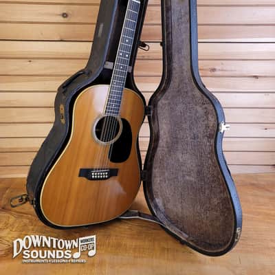 FULLY SERVICED 1968 Martin D12-35 12-String Dreadnought Acoustic Guitar with Guild Hard Case - Natural, New Bridge, 5lbs image 21
