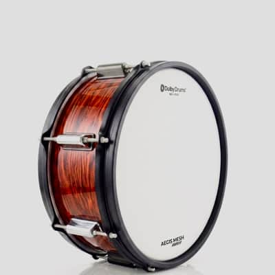 Dolby 14 x 5” Red Wood Electronic Snare w 6 Triggers for Roland Alesis image 2