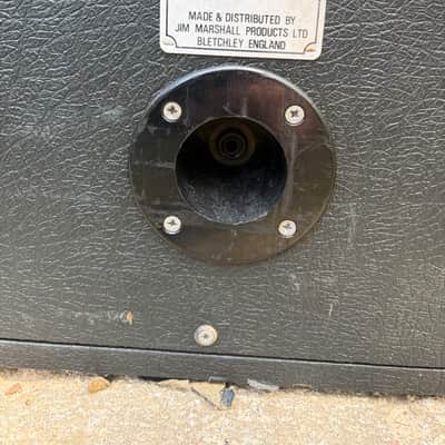 Marshall JCM 800 Lead Series Model 1960A 4x12" Angled Guitar Speaker Cabinet 1981 - 1990 - Black image 6