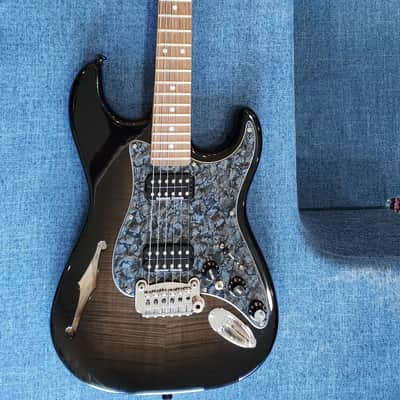 G&L USA Custom Build Legacy HB2 Semi Hollow Body Flamed Maple with 2 Seymour Duncan Coil-Splitting Humbuckers 2014 - Flame image 22