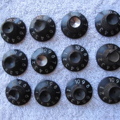 12 blackface Fender amp knobs vintage Deluxe Reverb 1965 1966 1967 1964 twin pro image 5