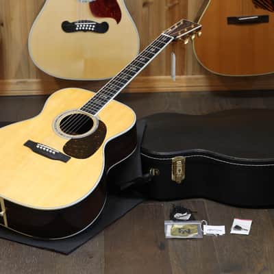 Minty! 2024 Martin J-40 Acoustic Guitar Natural + OHSC image 1