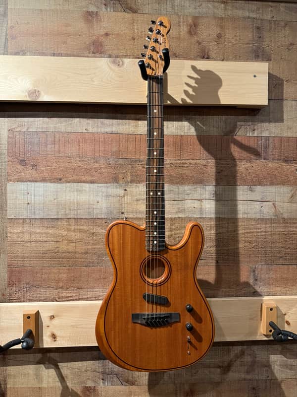 Fender American Acoustasonic Telecaster All-Mahogany 2022 - Present - Natural image 1