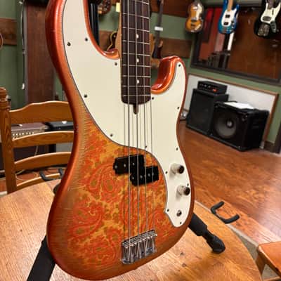 Berly Guitars P Style Bass Pink Paisley Authorized Dealer image 3