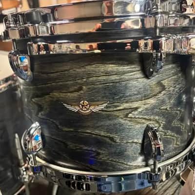 Tama TW42RZS-ASBJ Star Walnut 10x7/12x8/16x16/22x16" 4pc Shell Pack - Satin Black Japanese Sen Burst image 2