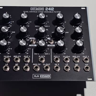 AJH Synth Gemini 2412 Dual Vintage State Variable Filters - Black image 6