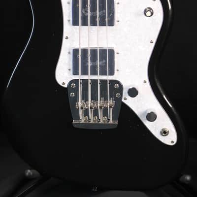 Squier Paranormal Rascal Bass HH Metallic Black Electric Bass Guitar 9lbs 10oz image 2